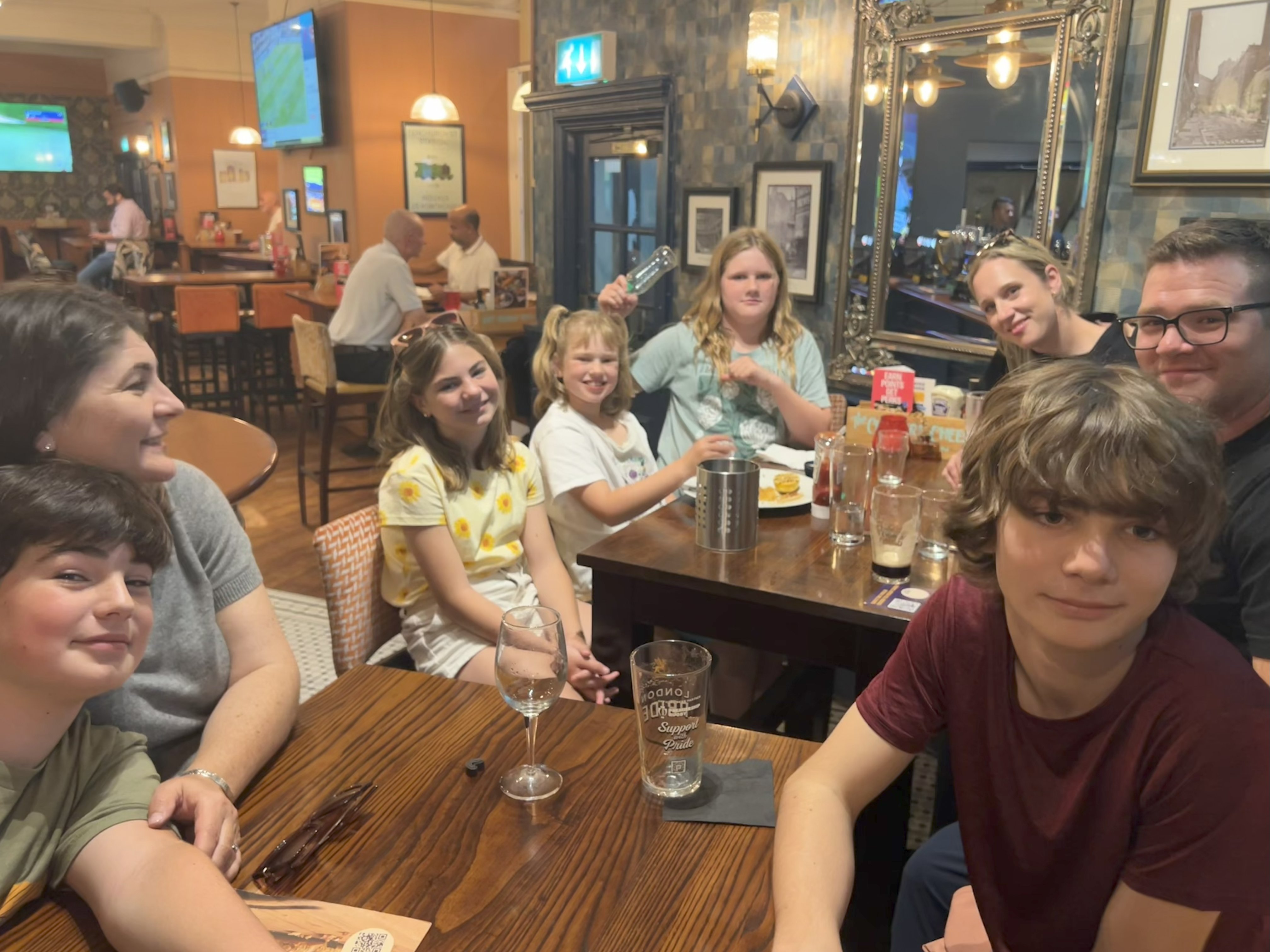 Pub with Ben + fam